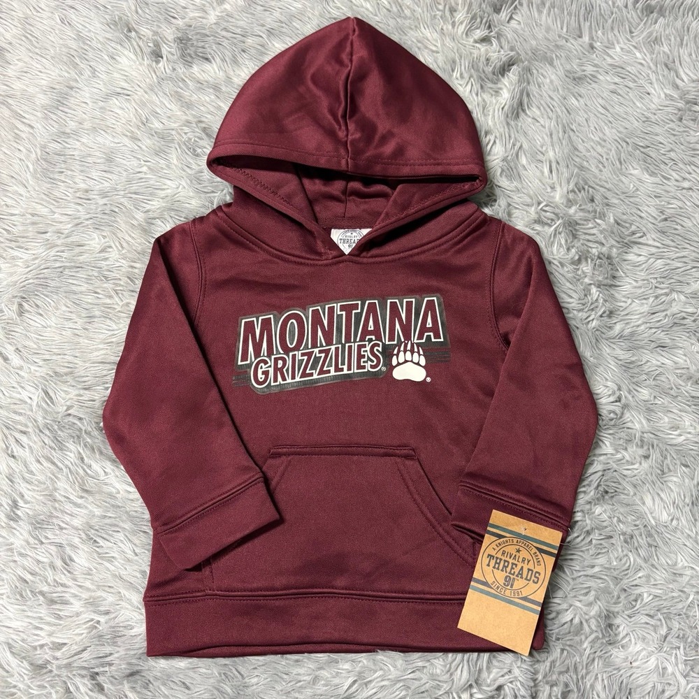 Rivalry Threads Dri-Fit Hoodie Montana Grizzlies Maroon Toddler Unisex 3T